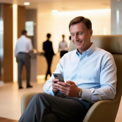 A European Man in a Bank Paying With YEM