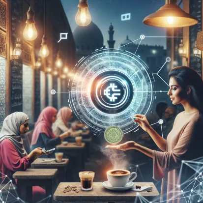 An Egyptian Woman in a Coffee Shop Paying With YEM